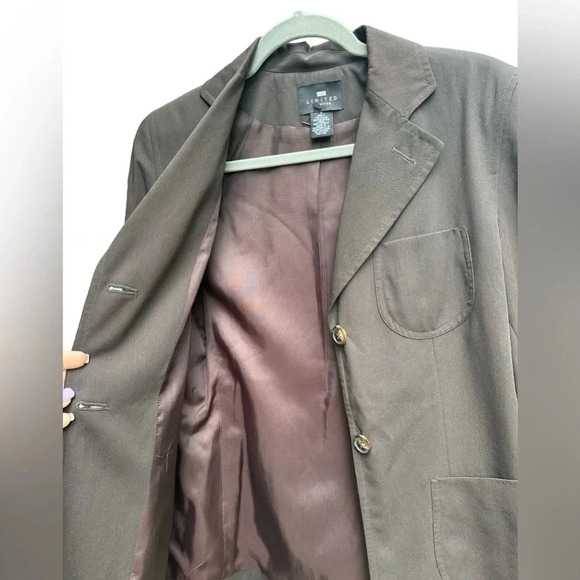 The Limited Womens 2 Button Brown Blazer Size 4 - Picture 7 of 9